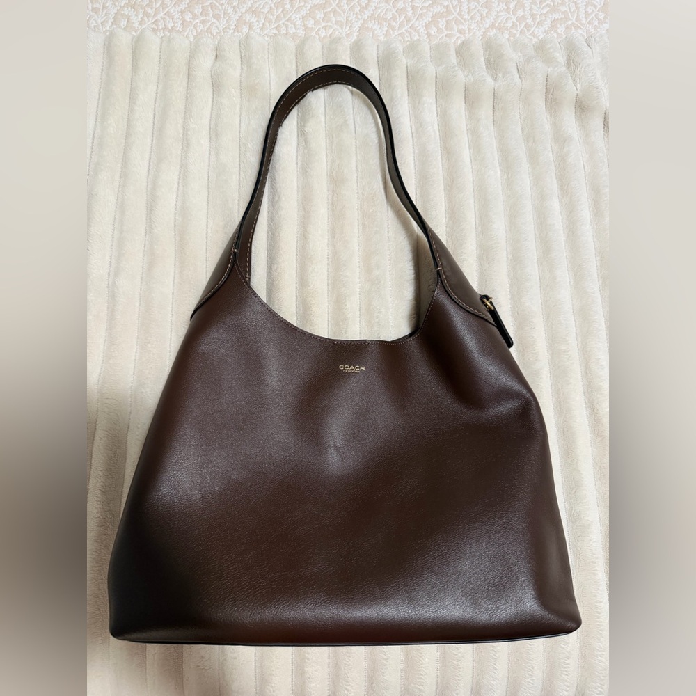 Coach Brown Leather Brooklyn Shoulder Bag 34